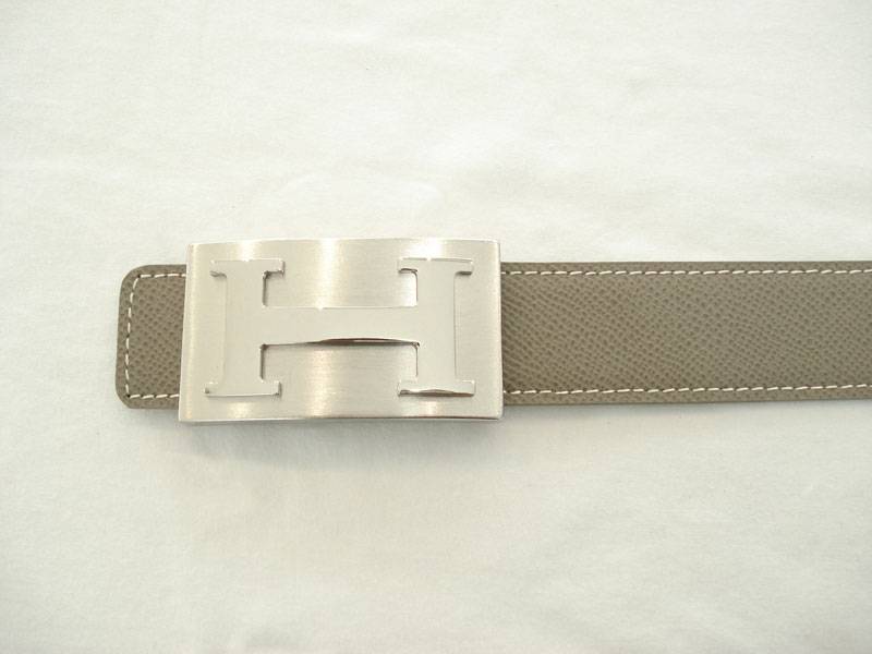 Hermes Belt 3009 grey & coffee